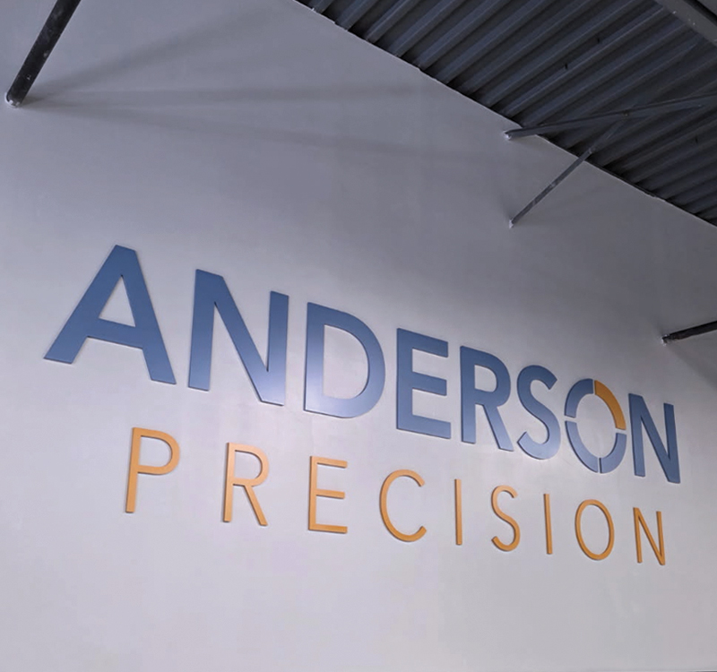 Anderson Precision Interior Acrylic Signs