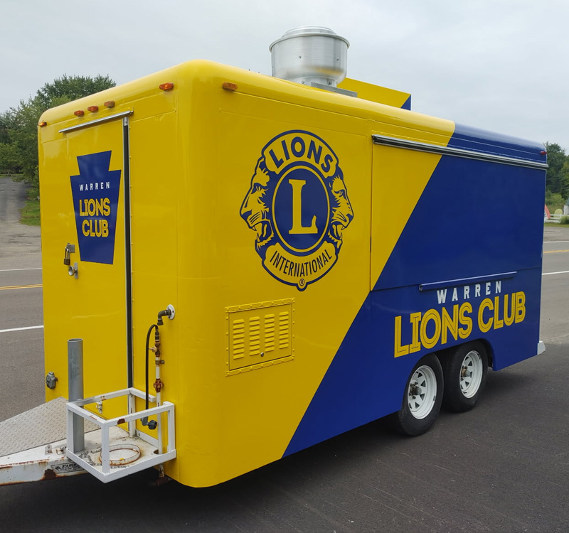 Lions Club Trailer Wrap