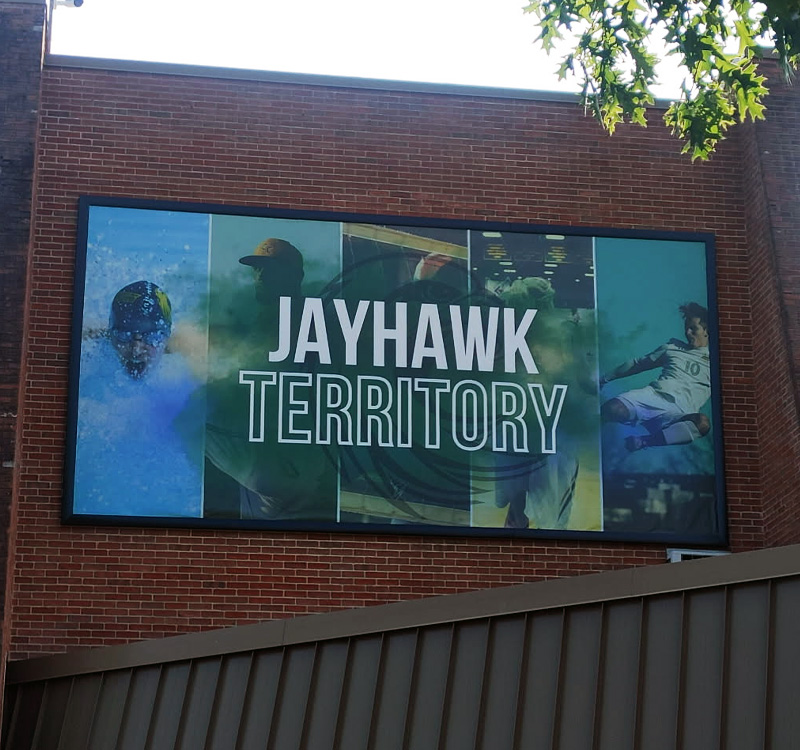 JCC Large Outdoor Banner & Frame