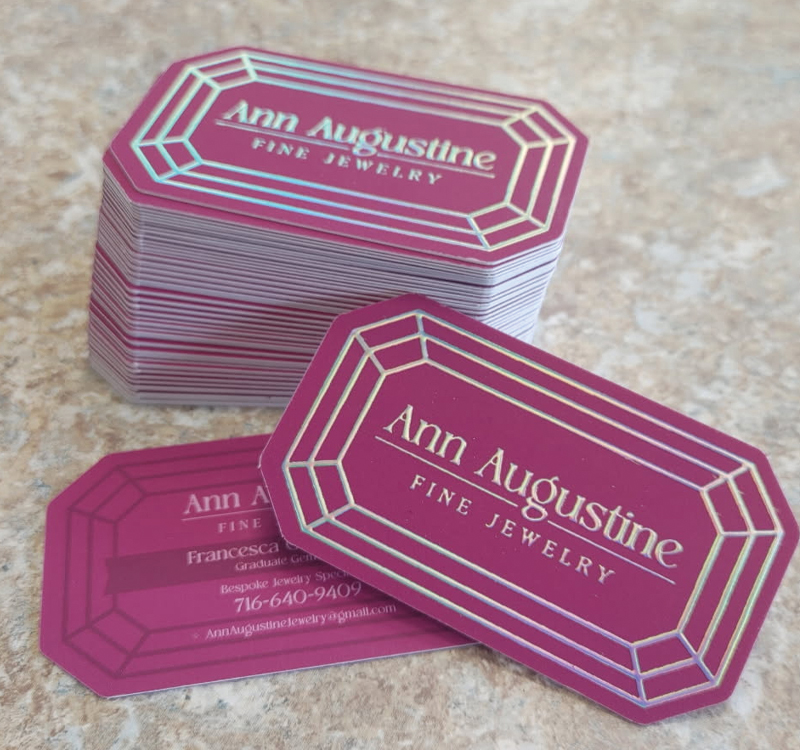 Raise Holographic Foil Business Cards
