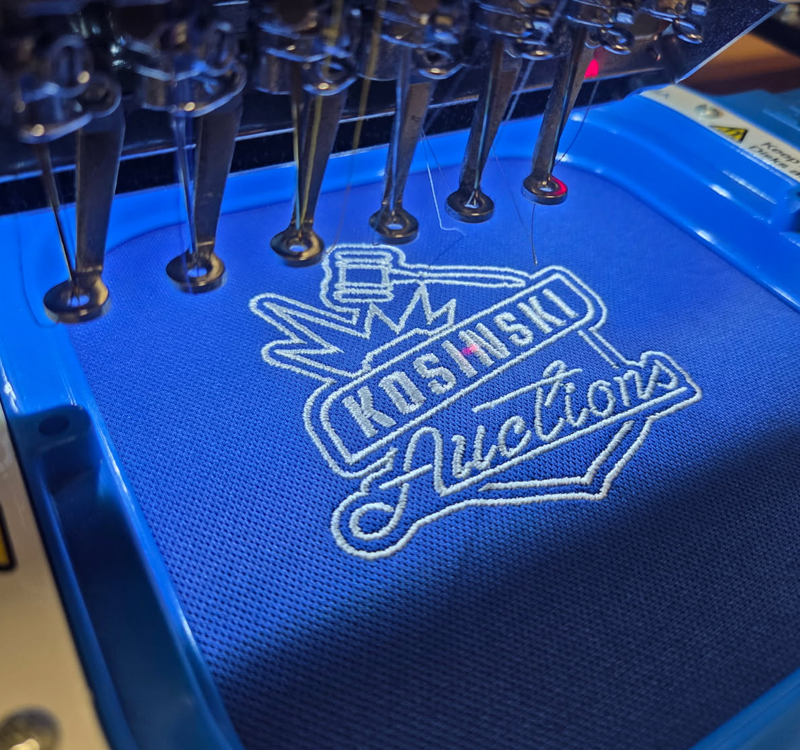 Kosinski Auctions Logo & Embroidery