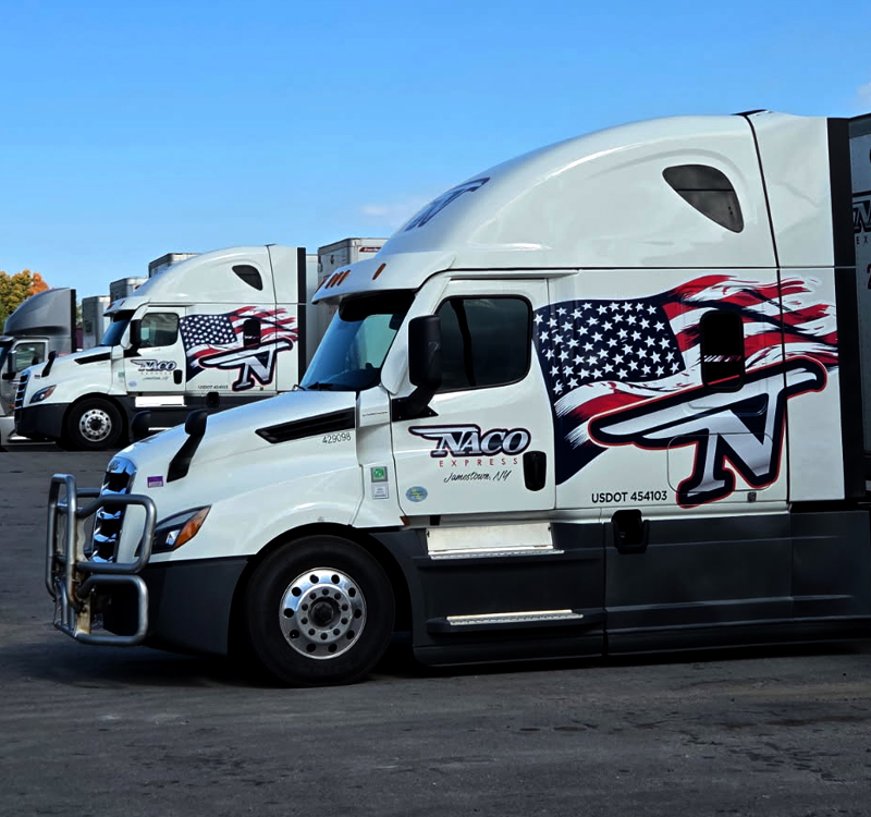 Naco Express Patriotic Trucks