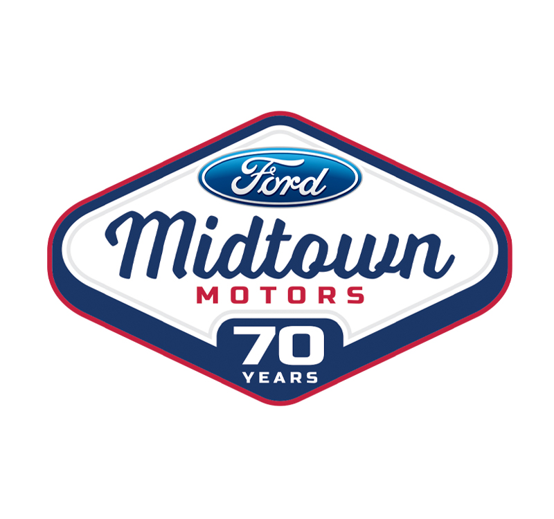 Midtown Motors 70 Years Logo