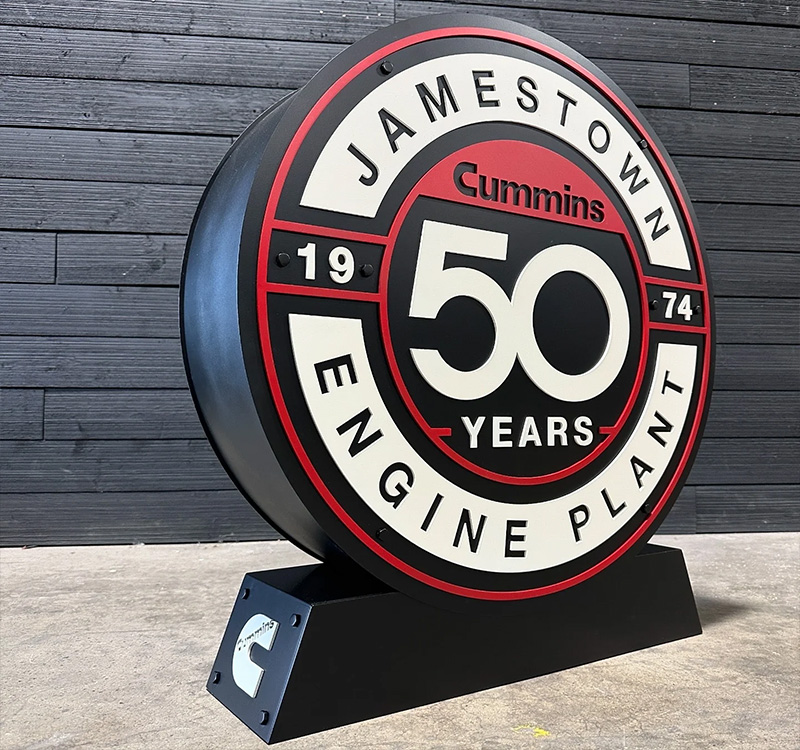 Cummins JEP 50th Logo and Sign